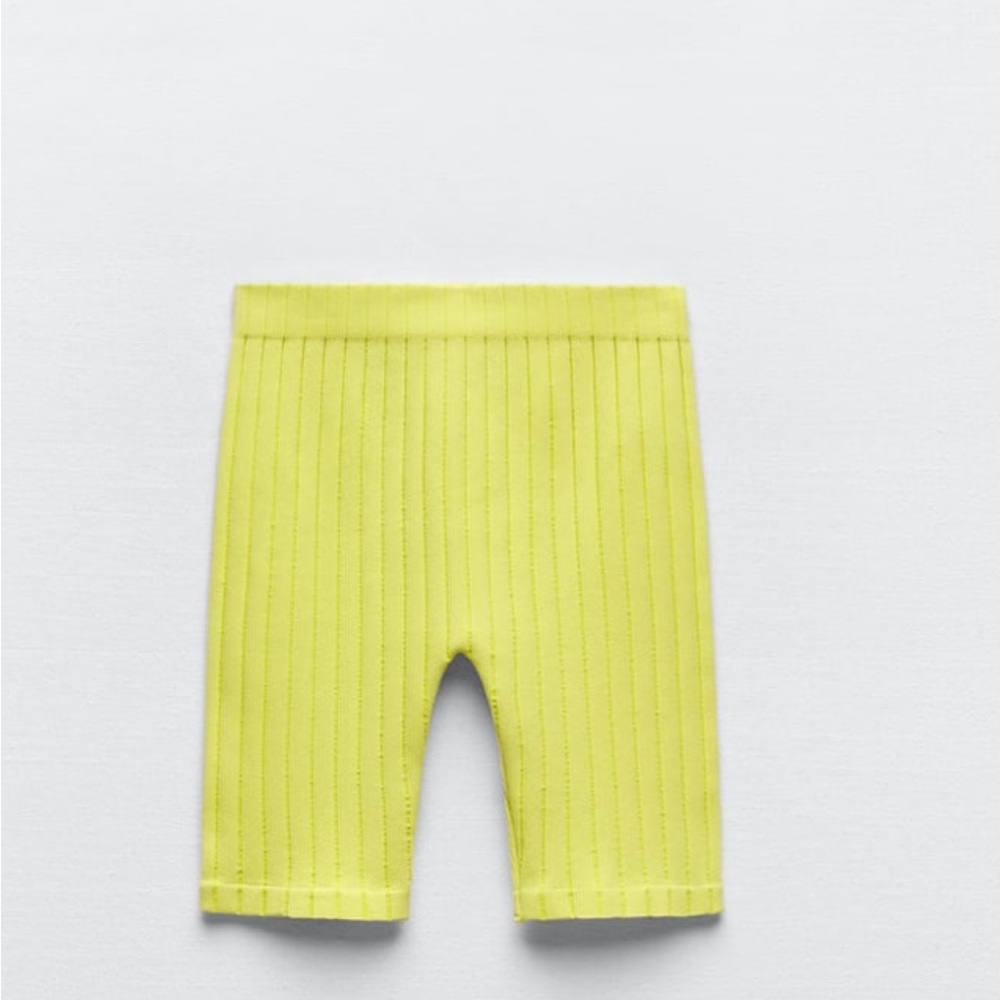 Seamless bike short neon yellow
